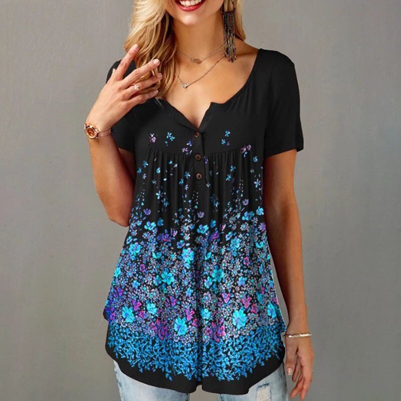 New-Women-s-Summer-Plus-Size-Printed-Casual-T-Shirt-Short-Sleeve-Fashion-Loose-Female-Tops