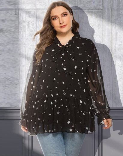 Plus-Size-Chiffon-Blouse-Shirt-Women-Summer-Bow-Tie-Collar-Long-Sleeve-Start-Print-Casual-Long_800f0edb-2de2-495d-a96f-6f76ab671d06